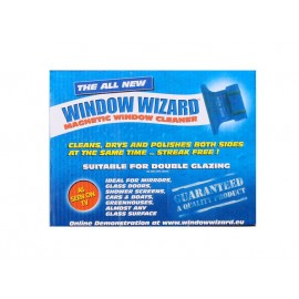 Dispozitiv magnetic pentru spălat geamurile, dotat cu o sfoară de siguranță